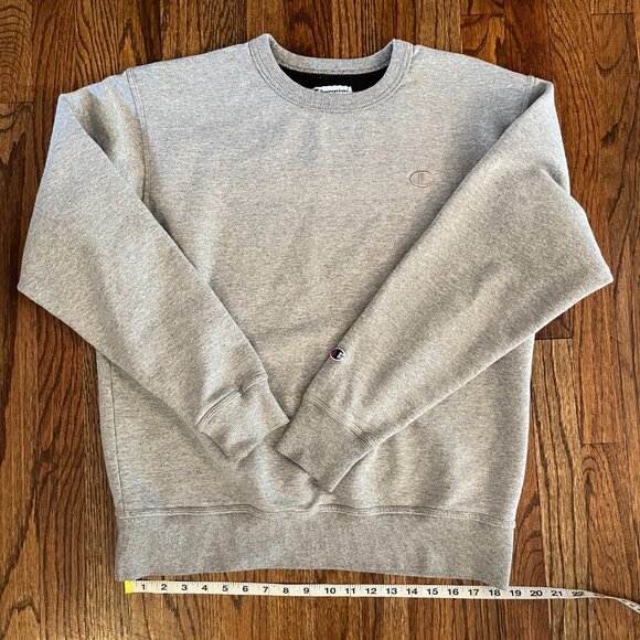 Champion Sweater Men’s Large Grey Sweatshirt Crew Large - Picture 2 of 7